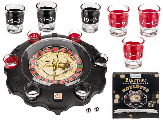 Electronic Drinking Game, Roulette with 6 glasses,
