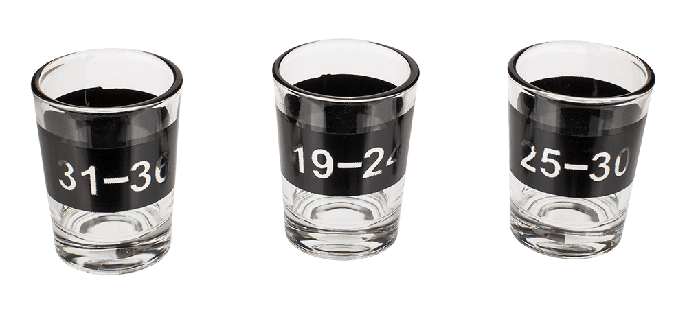 Electronic Drinking Game, Roulette with 6 glasses,