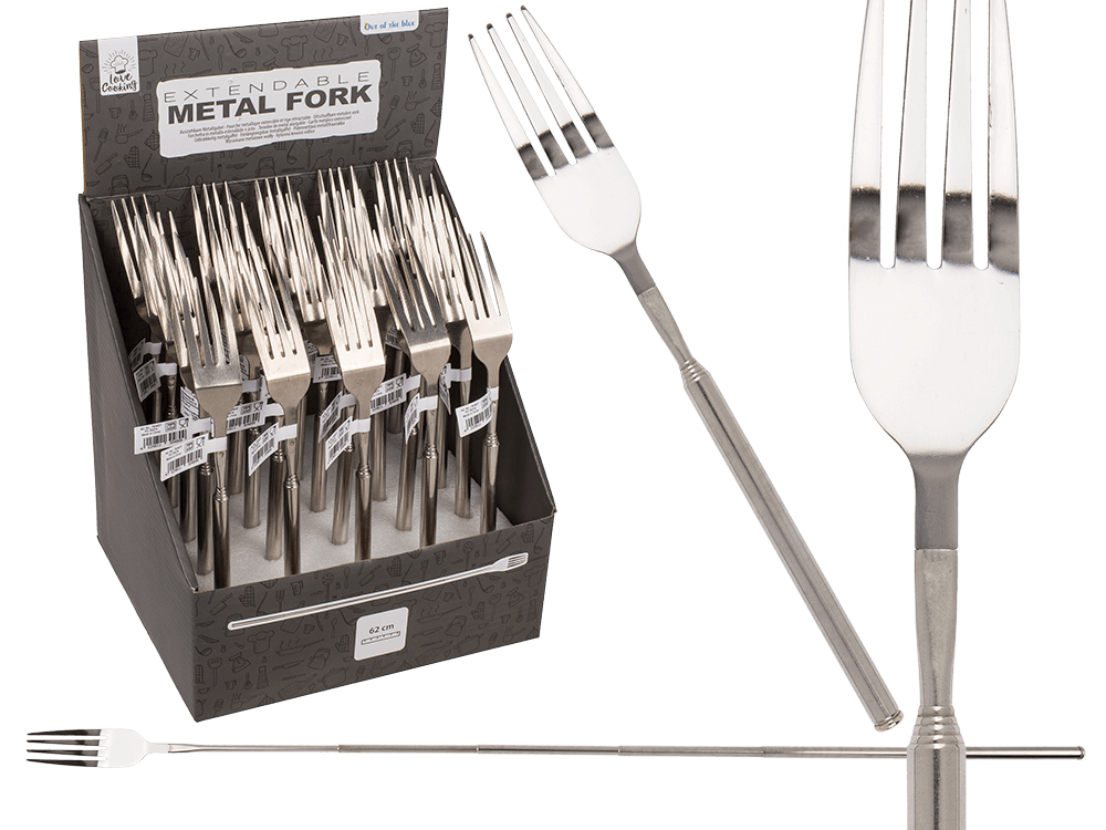 Extendable metal fork, Telescopic Fork,
