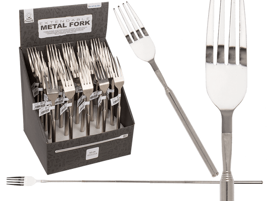 Extendable metal fork, Telescopic Fork,