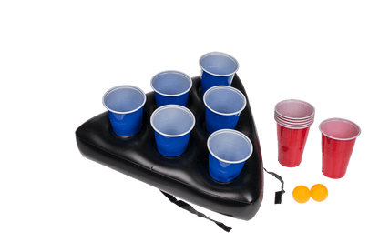 Inflatable cap, beer pong game,