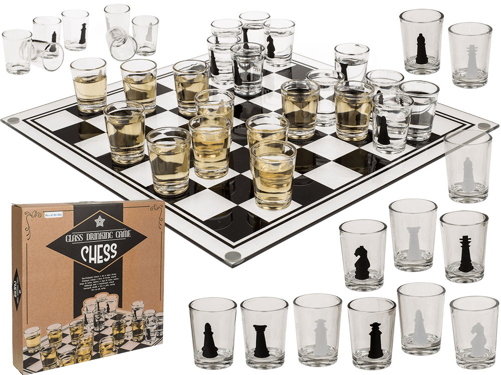 Glass drinking game, Chess