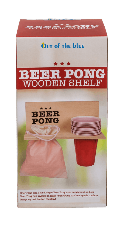 Beer Pong Shelf with 12 cups + 12 balls,