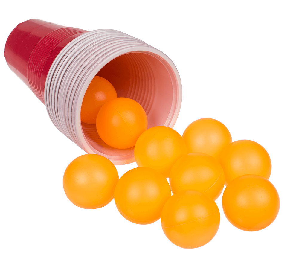 Beer Pong Shelf with 12 cups + 12 balls,