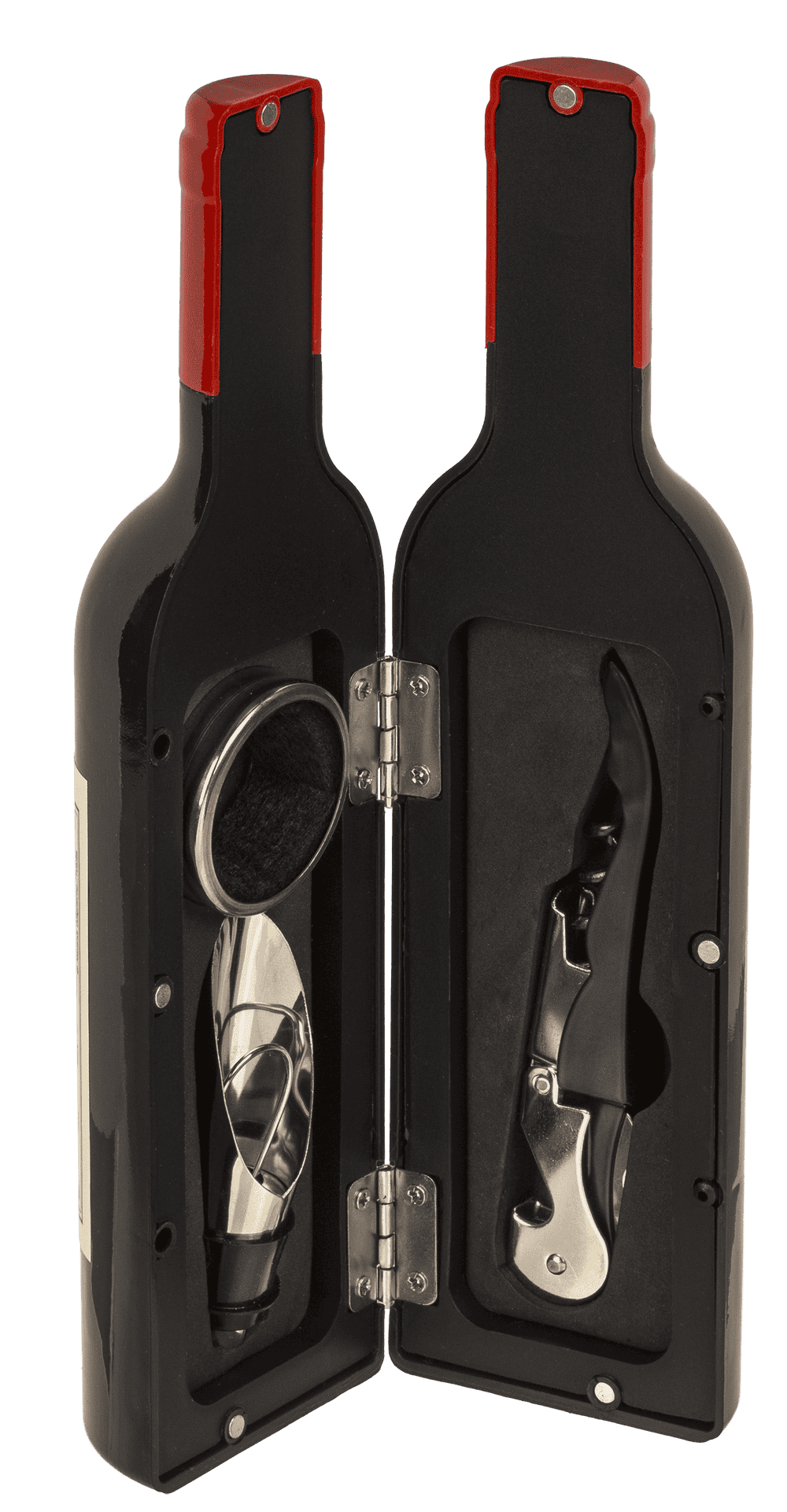 Wine Bottle Set, incl. Wine Collar, Wine Pourer
