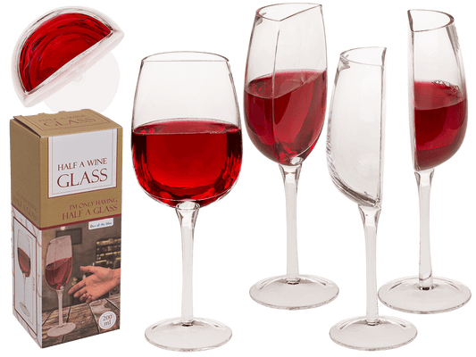 Half a Wine Glass, approx. 21 x 8 cm,