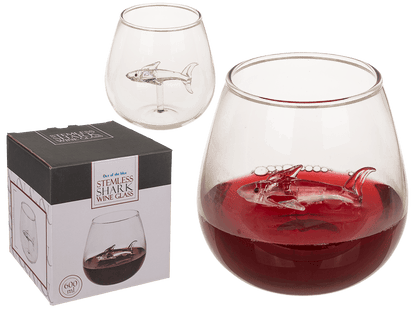 Stemless Wine Glass, Shark, approx. 7,5 x 10,5 cm,