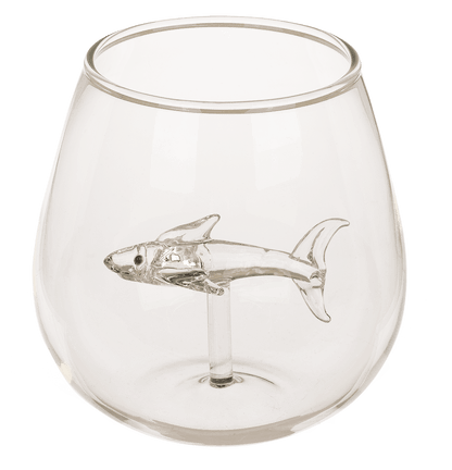 Stemless Wine Glass, Shark, approx. 7,5 x 10,5 cm,