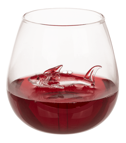 Stemless Wine Glass, Shark, approx. 7,5 x 10,5 cm,