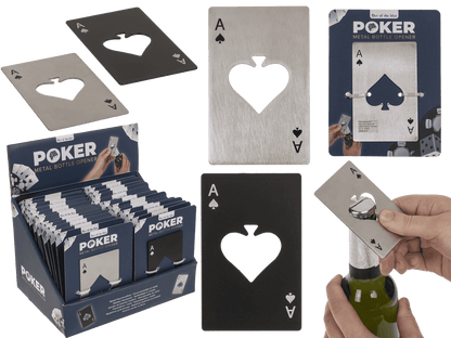 Metal bottle opener, Poker,