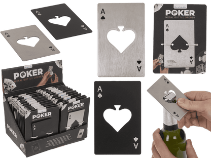 Metal bottle opener, Poker,