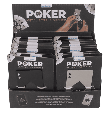 Metal bottle opener, Poker,