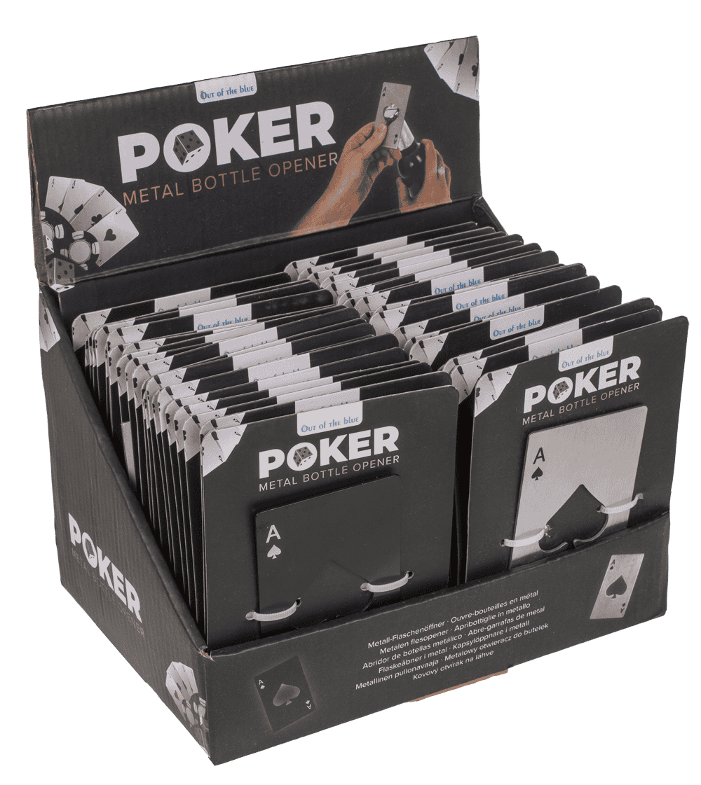 Metal bottle opener, Poker,