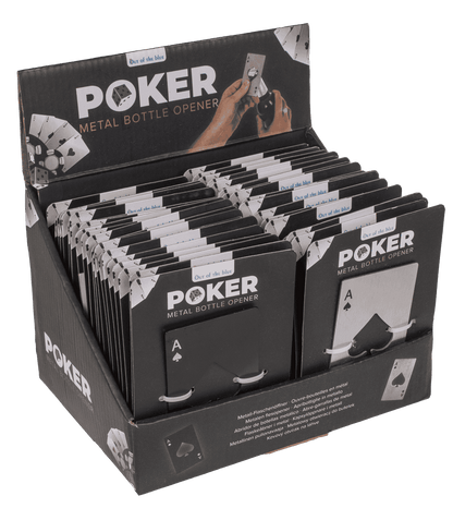 Metal bottle opener, Poker,