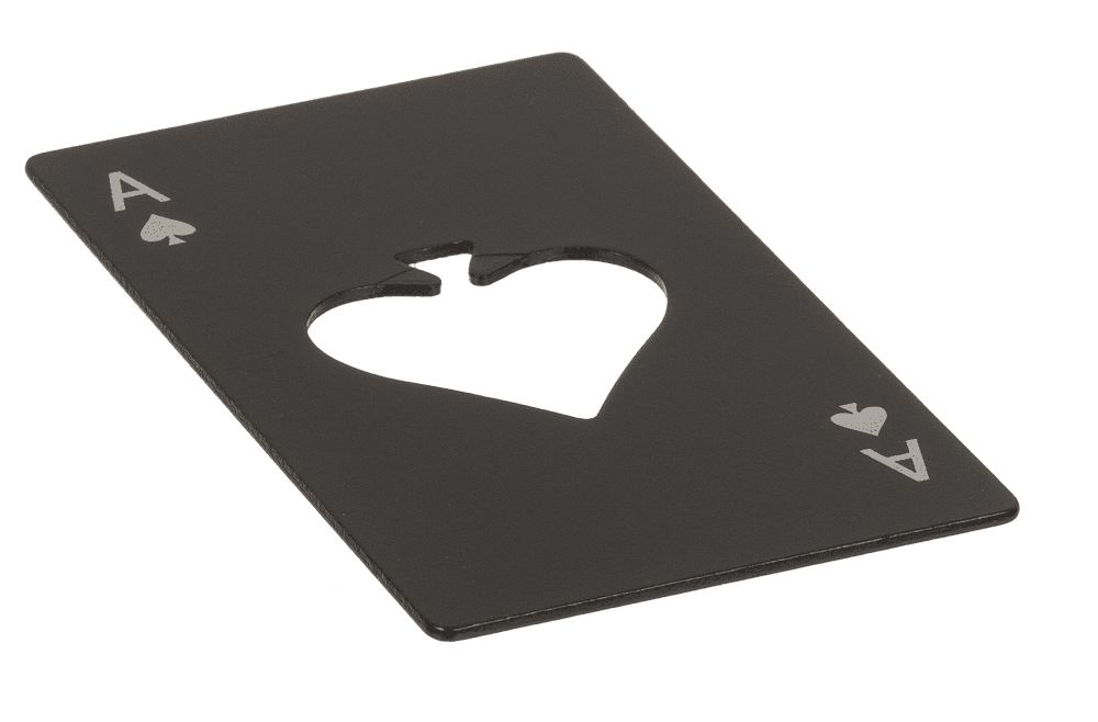 Metal bottle opener, Poker,