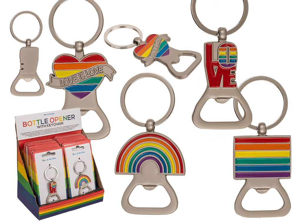 Metal bottle opener, Pride,