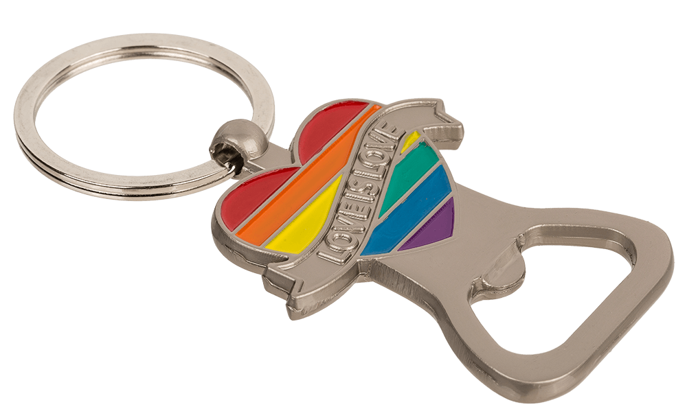 Metal bottle opener, Pride,