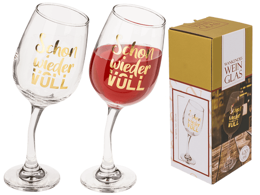 Wobbly wine glass, for ca. 420 ml.