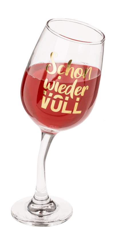 Wobbly wine glass, for ca. 420 ml.