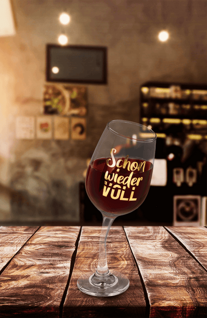 Wobbly wine glass, for ca. 420 ml.