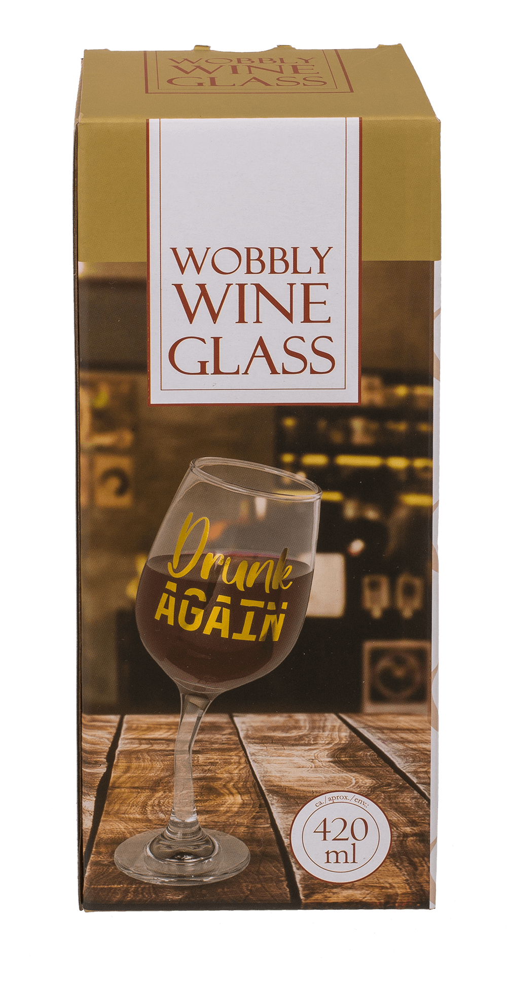 Wobbly wine glass II, for ca. 420 ml.