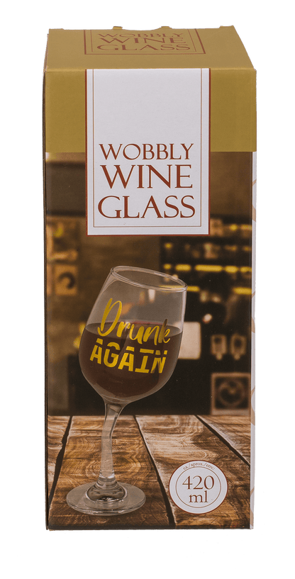Wobbly wine glass II, for ca. 420 ml.