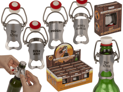 Bottle stopper with bottle opener, 9 cm,