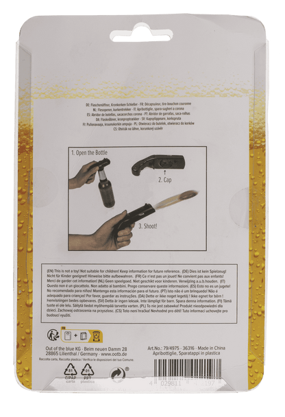 Plastic bottle opener, Bottle Cap Gun,