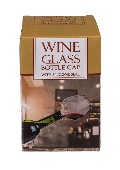 Glass bottle cap with silicone seal, Wine Glass,