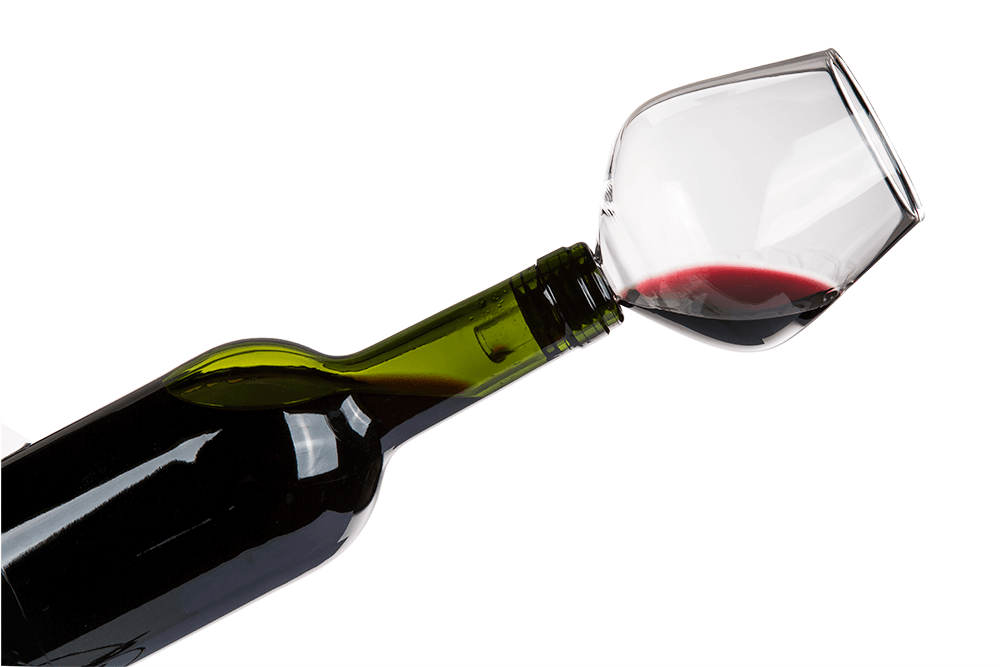 Glass bottle cap with silicone seal, Wine Glass,