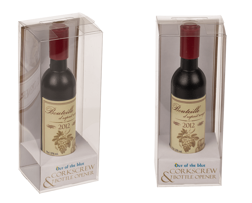 Corkscrew & Bottle opener, Wine Bottle,