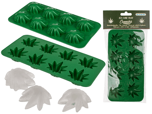 Ice cube tray, Cannabis Leaf,