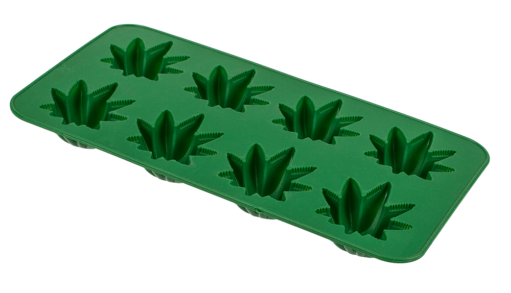 Ice cube tray, Cannabis Leaf,