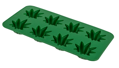 Ice cube tray, Cannabis Leaf,