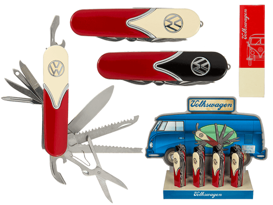Metal pocket knife, VW Style,