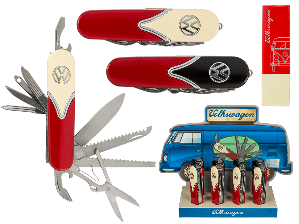 Metal pocket knife, VW Style,