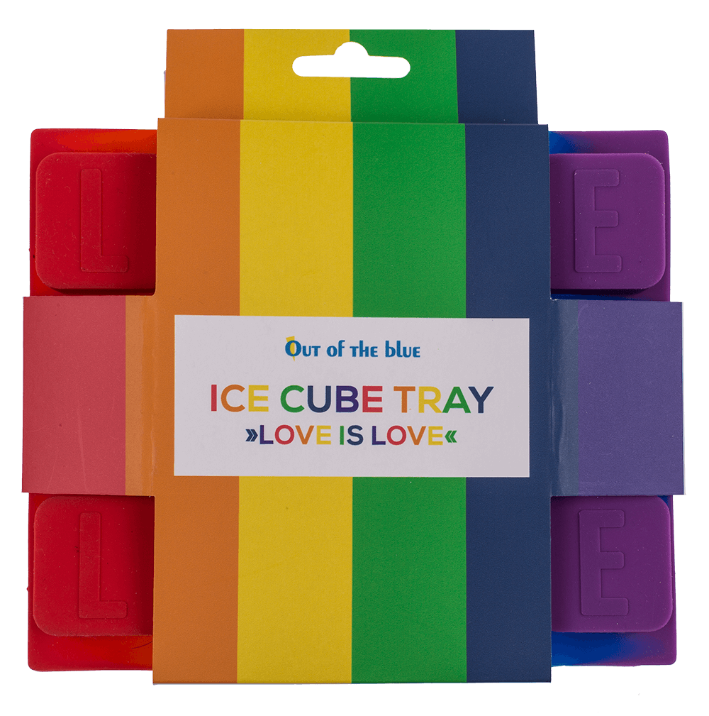 Silicone ice cube tray, Love is Love,