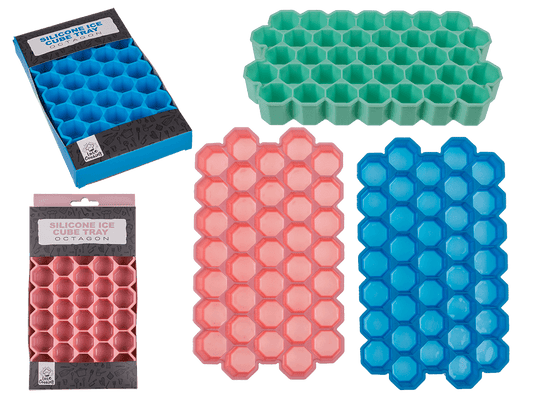 Silicone ice cube tray, Octagon,