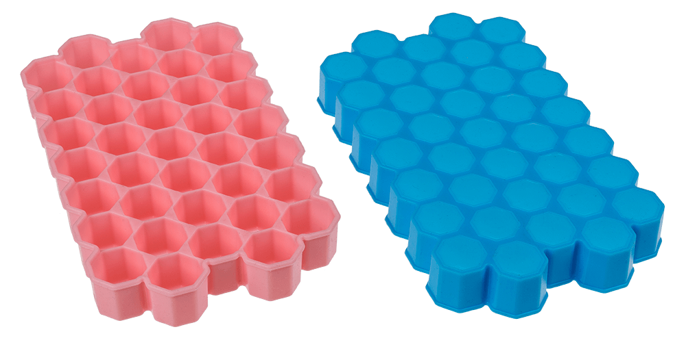 Silicone ice cube tray, Octagon,