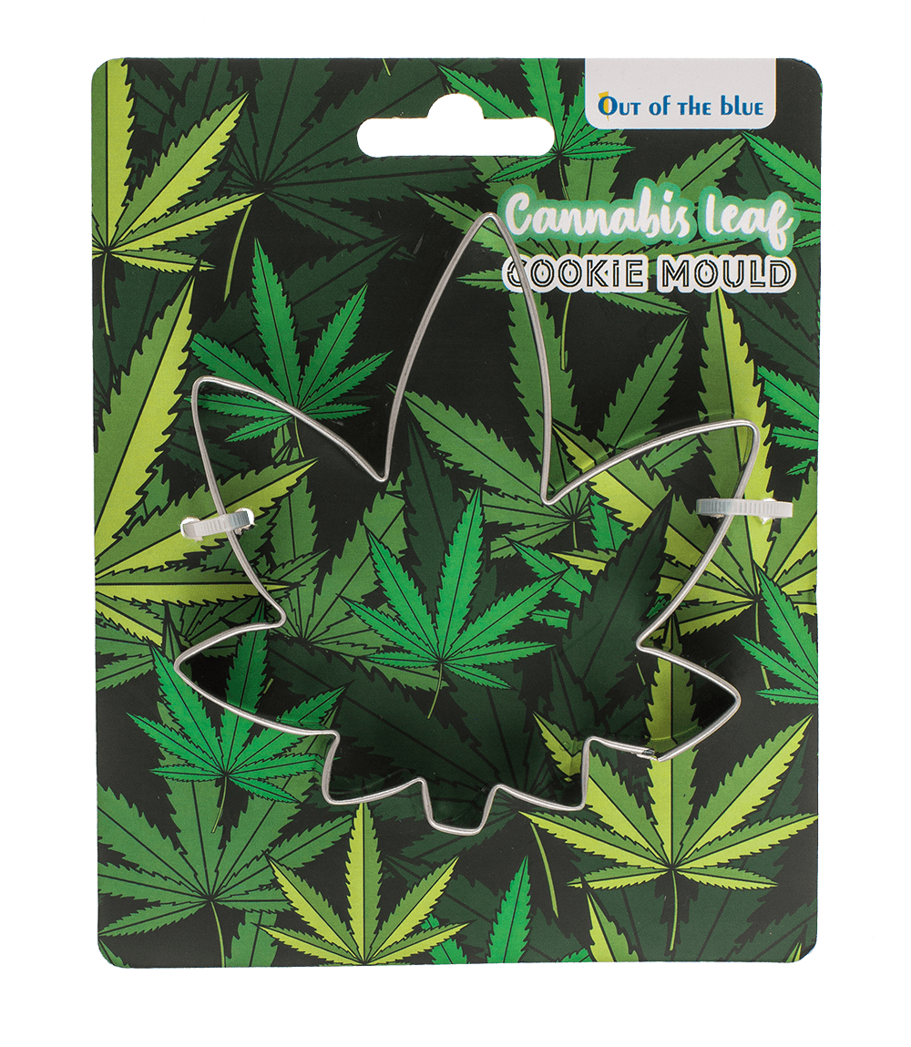 Metal cookie mould, Cannabis,