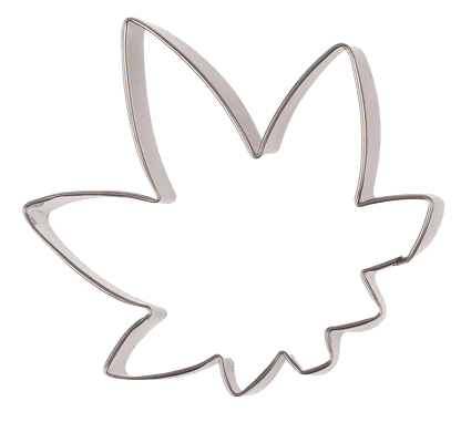 Metal cookie mould, Cannabis,