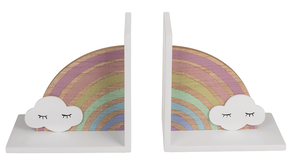 Bookends, Rainbow with cloud,