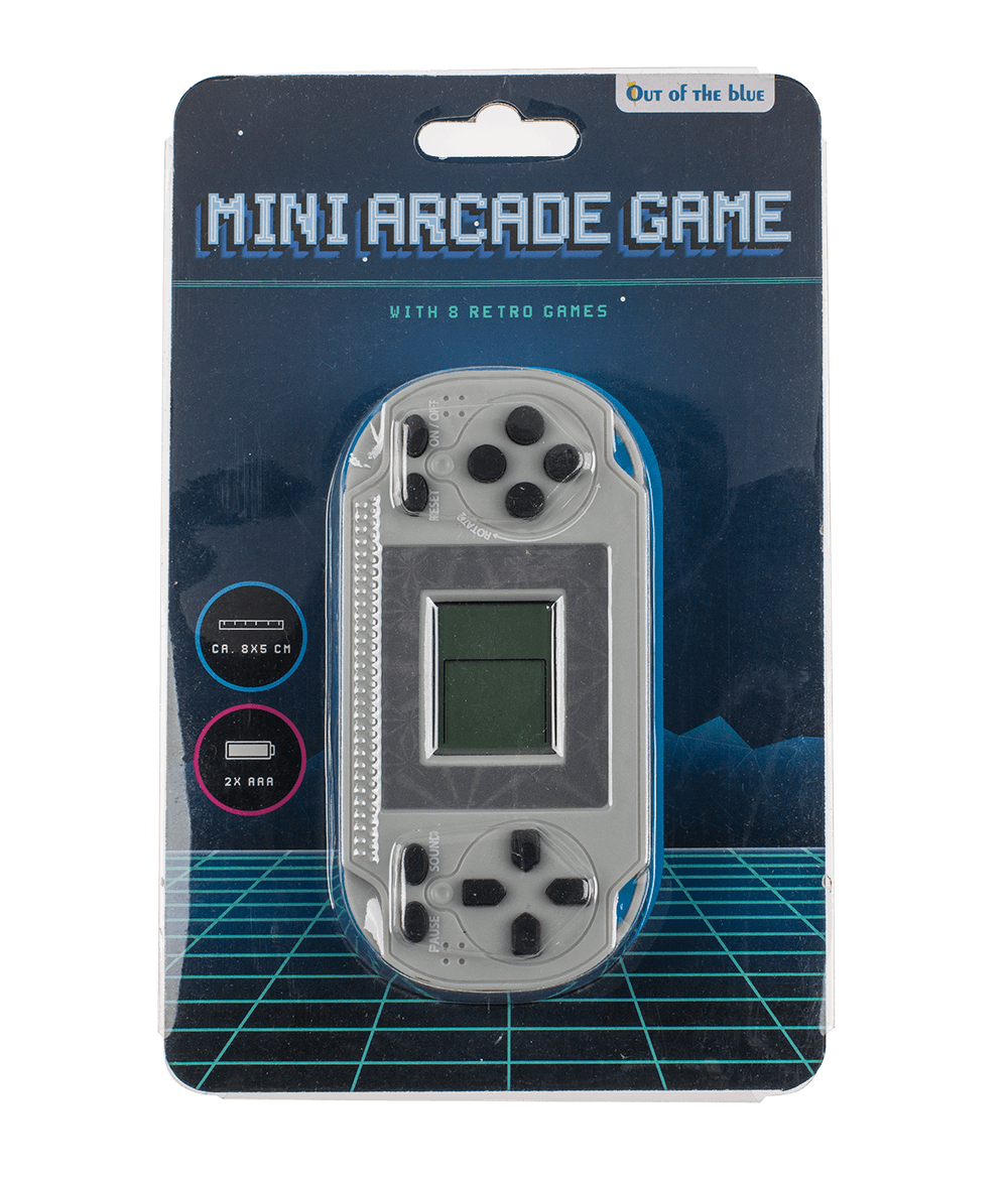 Mini arcade game, Retro, with 8 games