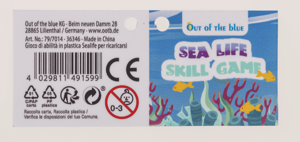 Skill game, sealife, 15 cm,