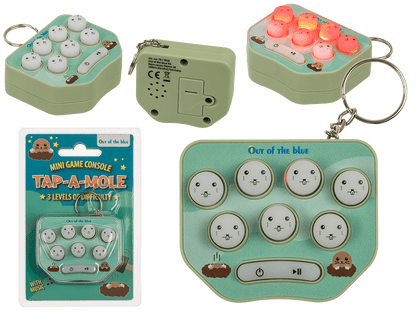 Mini game console with keychain,