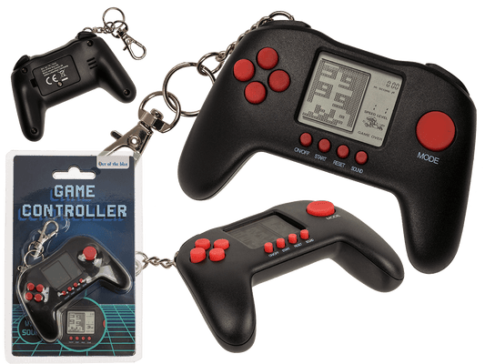 Mini game console with keychain,