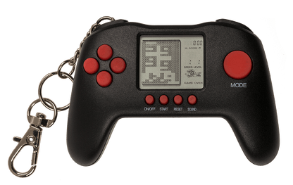 Mini game console with keychain,
