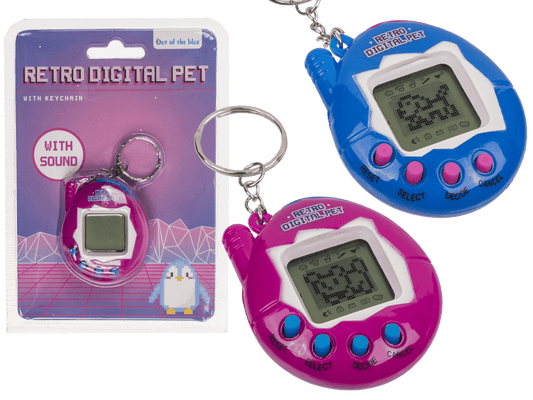 Mini game console with keychain,