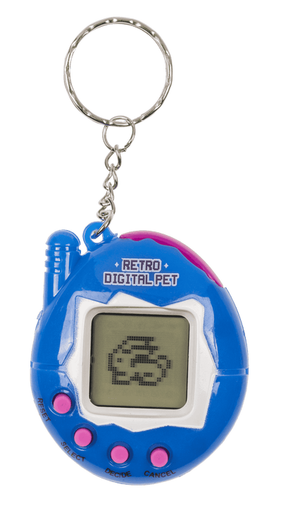 Mini game console with keychain,