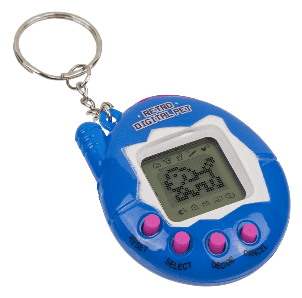Mini game console with keychain,